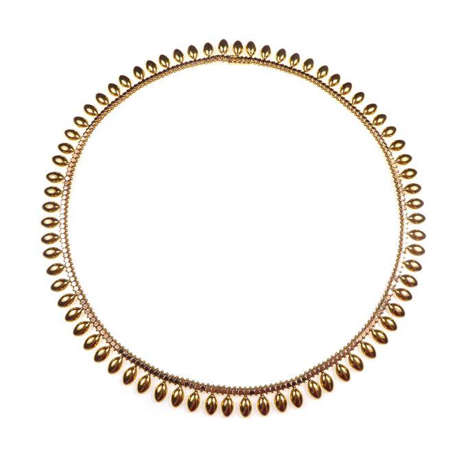 18ct gold fringe necklace | MasterArt